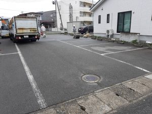 駐車場ライン引き